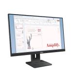 Lenovo ThinkVision E24-40 23.8" FHD IPS Monitor, 1920x1080, 100Hz Refresh Rate, 99% sRGB, HDMI + DisplayPort + VGA, Dual 2W Speakers, Ergonomic Stand