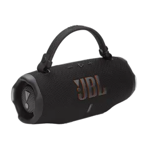 JBL Charge 6 Portable Bluetooth Speaker – Black, 45W RMS Output, IP68 Waterproof & Dustproof, AI Sound Boost, 28H Battery, USB-C Lossless Audio, Auracast Multi-Speaker Pairing