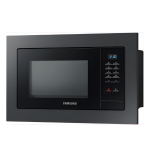 Samsung MS23A7013AB Built-In Microwave – 23L Capacity, 800W Power, Ceramic Enamel Interior, Quick Defrost, Home Dessert Mode, Triple Distribution System, Black