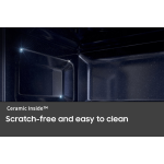 Samsung MS23K3515AS Solo Microwave – 23L Capacity, 800W Power, Quick Defrost, Ceramic Enamel Interior, ECO Mode, Silver