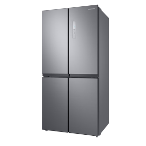 Samsung RF48A4000M9 511L French Door Refrigerator – Twin Cooling Plus™, Digital Inverter Compressor, Power Cool & Freeze, No Frost, Movable Ice Maker, Gentle Matt Silver Finish