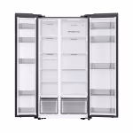 Samsung RS57DG4000M9 583L Side-by-Side Refrigerator – SpaceMax™, AI Energy Mode, SmartThings Connectivity, Digital Inverter Compressor, No Frost Cooling, Gentle Silver Matt Finish