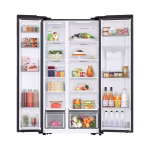 Samsung RS57DG4100B4 560L Side-by-Side Refrigerator – SpaceMax™, AI Energy Mode, SmartThings Connectivity, Digital Inverter Compressor, Non-Plumbed Water Dispenser, Matte Black Finish