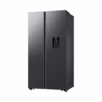 Samsung RS57DG4100B4 560L Side-by-Side Refrigerator – SpaceMax™, AI Energy Mode, SmartThings Connectivity, Digital Inverter Compressor, Non-Plumbed Water Dispenser, Matte Black Finish