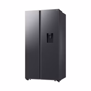 Samsung RS57DG4100B4 560L Side-by-Side Refrigerator – SpaceMax™, AI Energy Mode, SmartThings Connectivity, Digital Inverter Compressor, Non-Plumbed Water Dispenser, Matte Black Finish