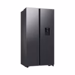 Samsung RS57DG4100B4 560L Side-by-Side Refrigerator – SpaceMax™, AI Energy Mode, SmartThings Connectivity, Digital Inverter Compressor, Non-Plumbed Water Dispenser, Matte Black Finish