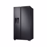 Samsung RS64R5311B4 635L Side-by-Side Refrigerator – SpaceMax™, All-Around Cooling, Digital Inverter Compressor, Non-Plumbed Water & Ice Dispenser, No Frost, Gentle Black Finish