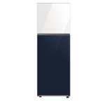 Samsung RT35CB56218AUT 348L Bespoke Double Door Refrigerator – Mono Cooling, SpaceMax™, Cool Pack, Wi-Fi Smart Control, Digital Inverter Compressor, White & Navy Glass Finish