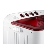 Samsung WT12J4200MR 12KG Twin Tub Washing Machine – Air Turbo Drying, EZ Wash Tray™, Rust-Free Plastic Body, Double Storm Pulsator, Light Grey