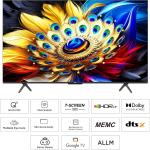 TCL 50C655 50" 4K QLED Google TV – HDR10+, Dolby Vision & Atmos, AiPQ PRO Processor, HDMI 2.1, Game Master 2.0