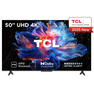 TCL 50V6C 50" 4K UHD Google TV – HDR10+, Dolby Atmos, AiPQ Processor, HDMI 2.1, Game Master