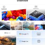 TCL 55V6C 55" 4K UHD Google TV – HDR10, Dolby Audio, AiPQ Processor, HDMI 2.1, Game Master