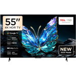 TCL 55V6C 55" 4K UHD Google TV – HDR10, Dolby Audio, AiPQ Processor, HDMI 2.1, Game Master