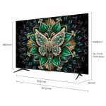 TCL 75C6K 75" QD-MiniLED 4K Google TV – HDR10+, Dolby Vision IQ, AiPQ Pro Processor, 144Hz VRR, Onkyo 2.1 Audio