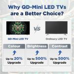 TCL 75C6K 75" QD-MiniLED 4K Google TV – HDR10+, Dolby Vision IQ, AiPQ Pro Processor, 144Hz VRR, Onkyo 2.1 Audio