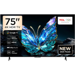 TCL 75V6C 75" 4K UHD Google TV – HDR10+, Dolby Atmos, AiPQ Processor, HDMI 2.1, Game Master