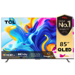 TCL 85C645 85-Inch QLED 4K Google TV – Dolby Vision & Atmos, HDR10+, AiPQ Engine 3.0, 120Hz Game Accelerator, HDMI 2.1, Bluetooth 5.0