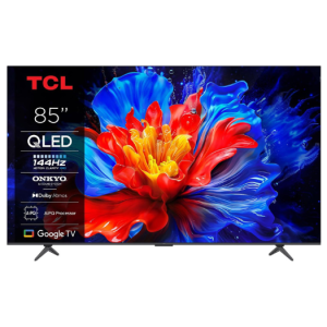 TCL 85P8K 85" 4K QLED Google TV – HDR10+, Dolby Vision, AiPQ Pro Processor, 144Hz Refresh Rate, ONKYO 2.1 Audio