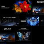 TCL 85P8K 85" 4K QLED Google TV – HDR10+, Dolby Vision, AiPQ Pro Processor, 144Hz Refresh Rate, ONKYO 2.1 Audio