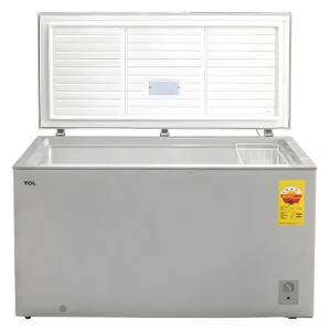 TCL F545CF 545L Chest Freezer – Mechanical Temperature Control, Max Space Design, Front Water Disposal, Lockable Lid, Optional LED Light & Storage Basket