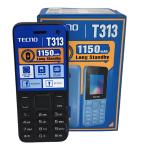 Tecno T313 Dual SIM 1.77" Display – 4MB RAM, 4MB ROM, 0.08MP Camera, 1150mAh Battery, Bluetooth, FM Radio, LED Flash