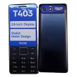 Tecno T403 Dual SIM 2.4" Display – 4MB RAM, 4MB ROM, 0.08MP Camera, 1500mAh Battery, FM Radio, Bluetooth